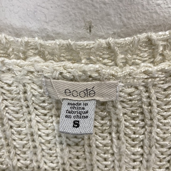 Ecote v neck sweater open knit loose‎ fit oversized - Picture 2 of 11